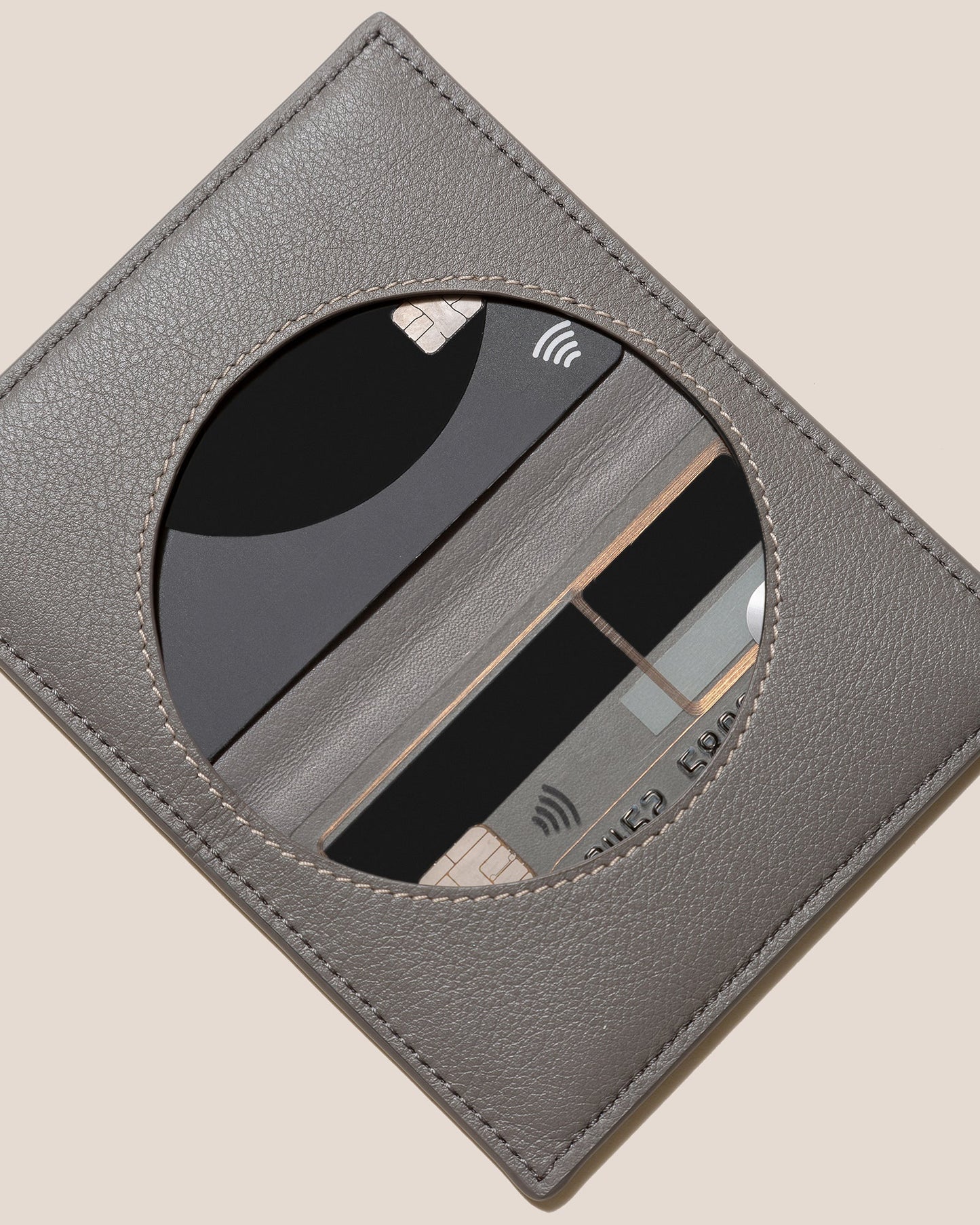 RODONA - Foldable Leather Card Holder - Hereu Women