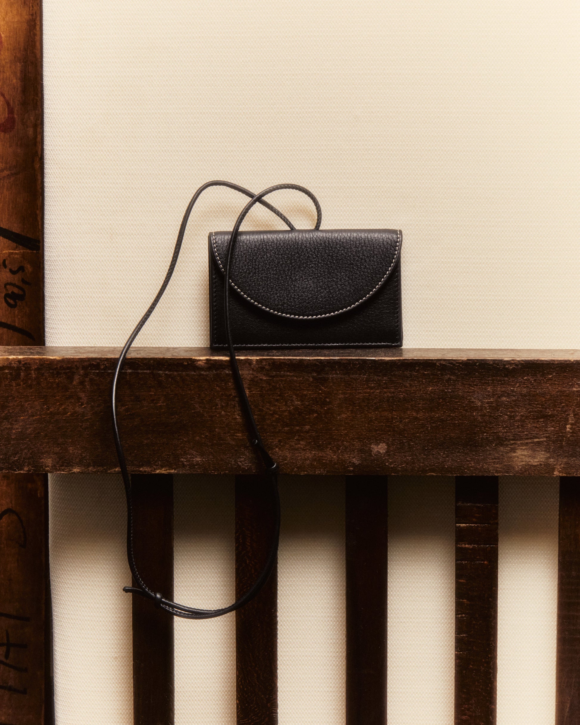 PENJAT - Leather Wallet with Strap - Hereu Women