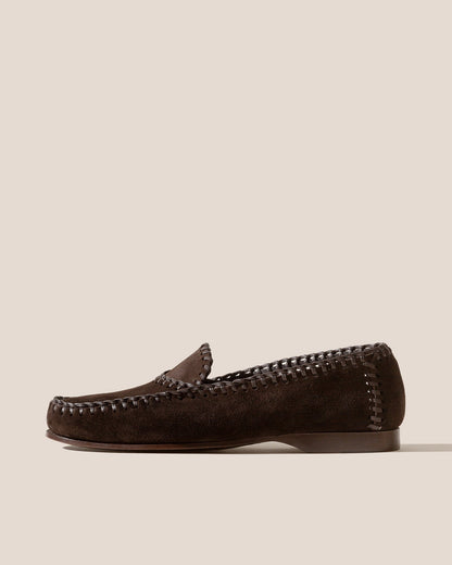 SASTRE SUEDE - Braided Seams Slip-on Loafer - Hereu Men