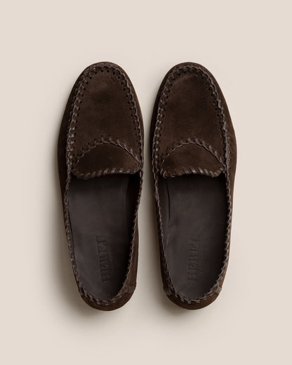 SASTRE SUEDE - Braided Seams Slip-on Loafer - Hereu Men