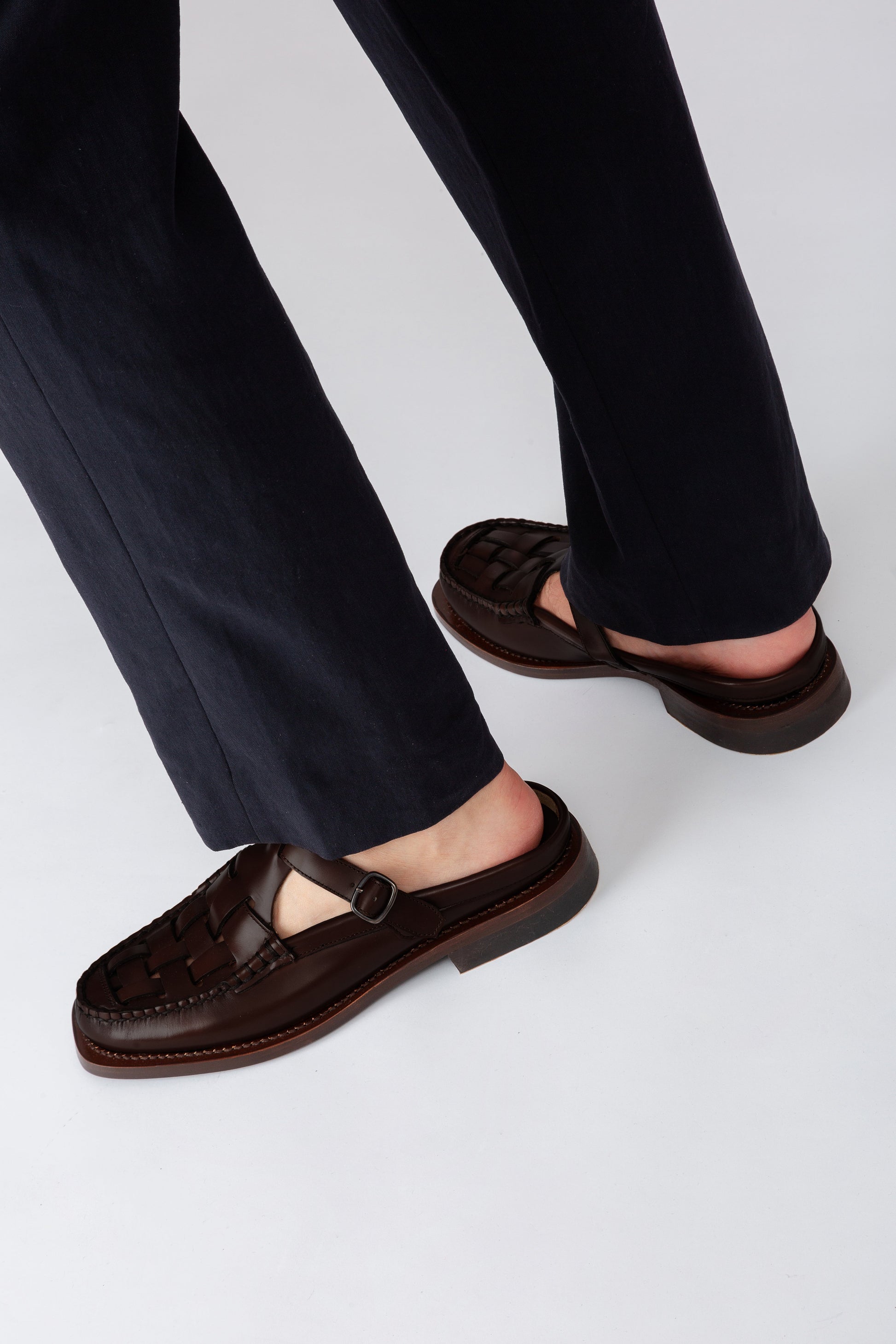 BONELL - Woven T-bar Mule Loafer - Hereu Men