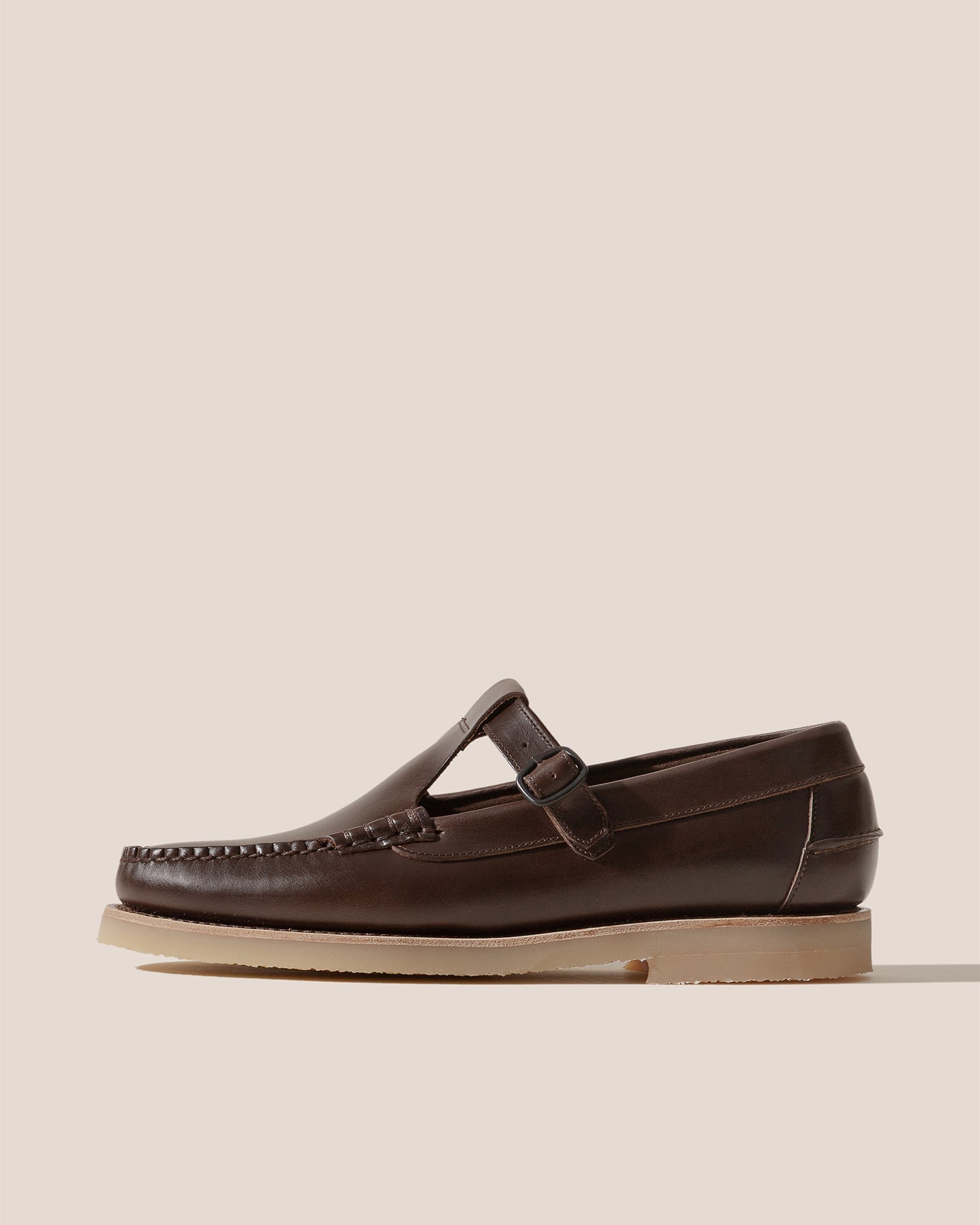 ALBER RUBBER VEG TAN - T-bar Loafer - Hereu Men