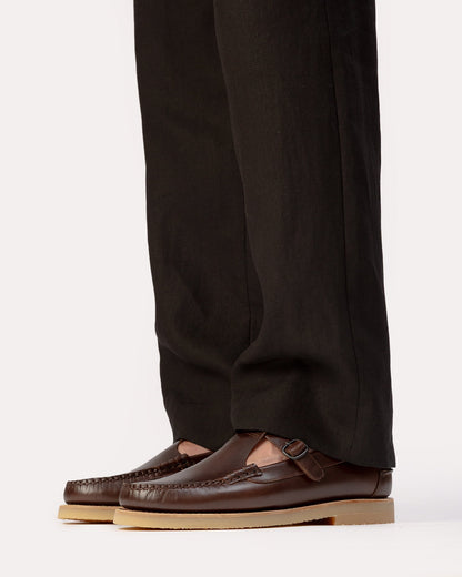 ALBER RUBBER VEG TAN - T-bar Loafer - Hereu Men