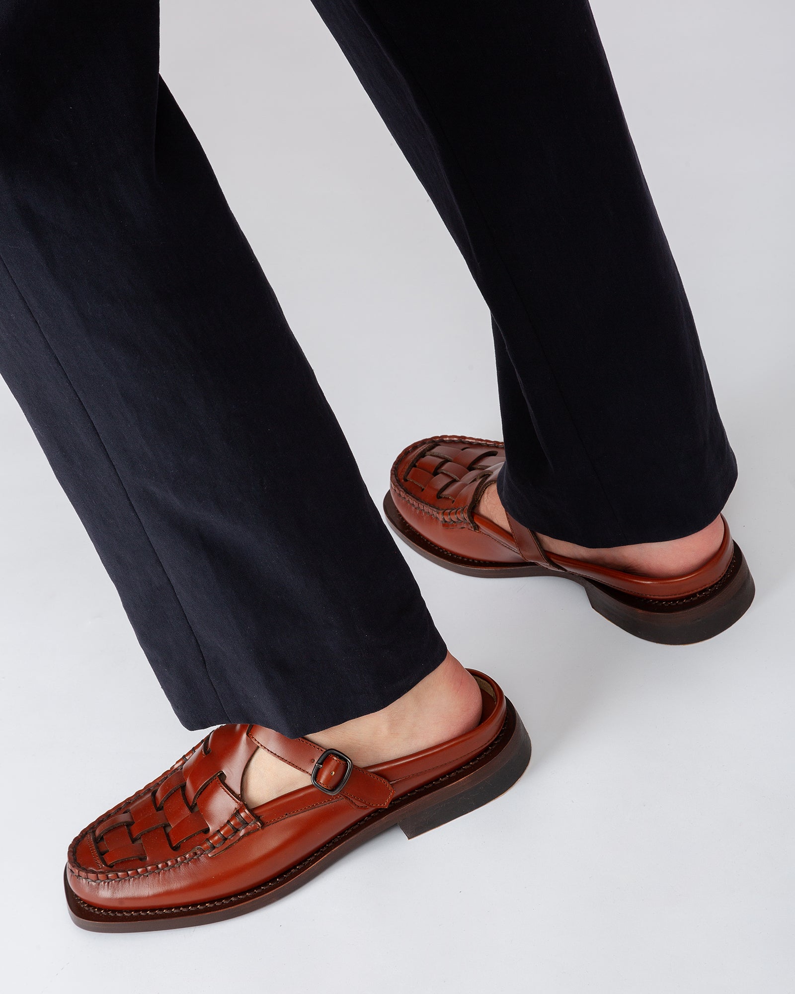BONELL - Woven T-bar Mule Loafer - Hereu Men