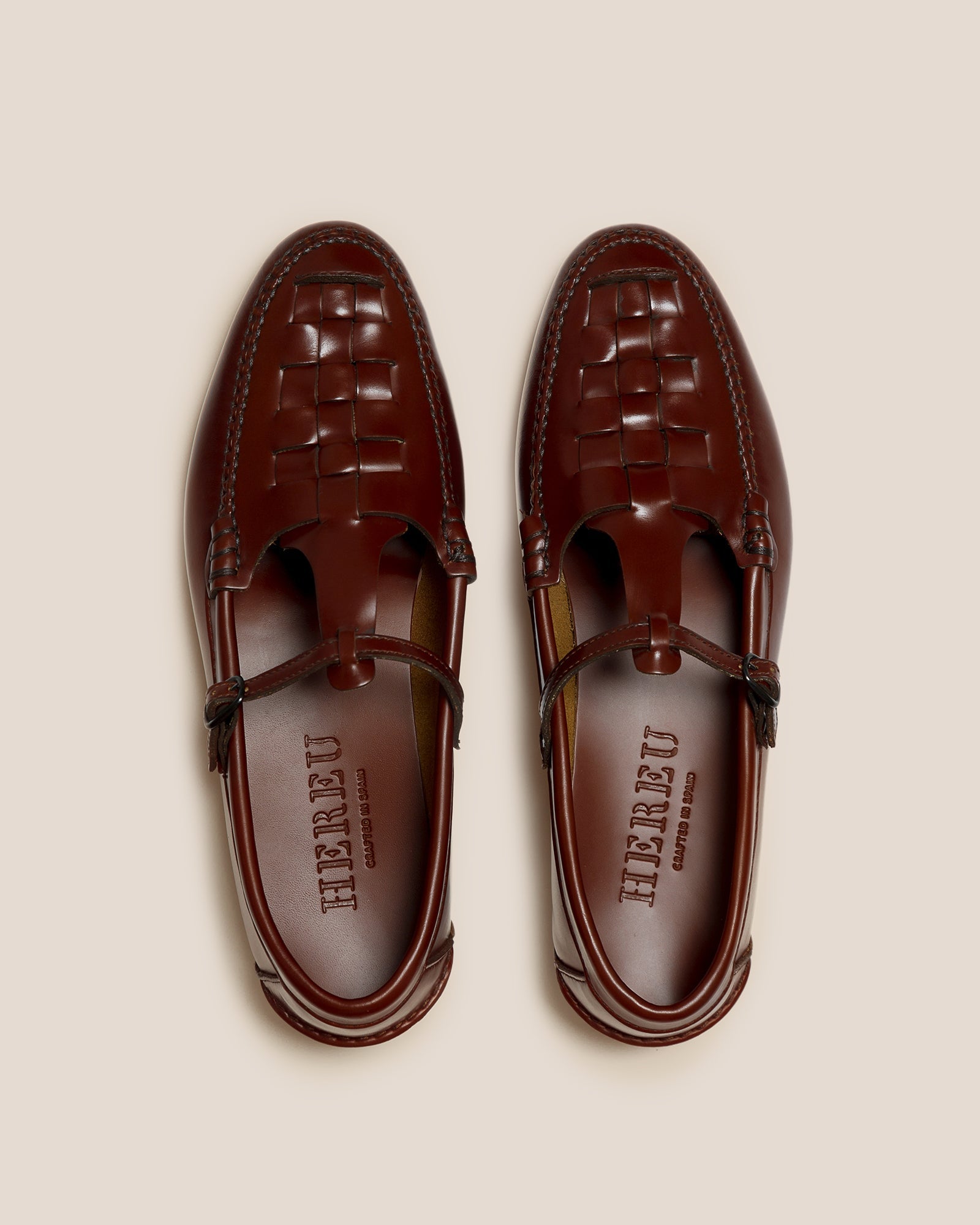 MAQUEDA - Interwoven T-Bar Loafer - Hereu Men
