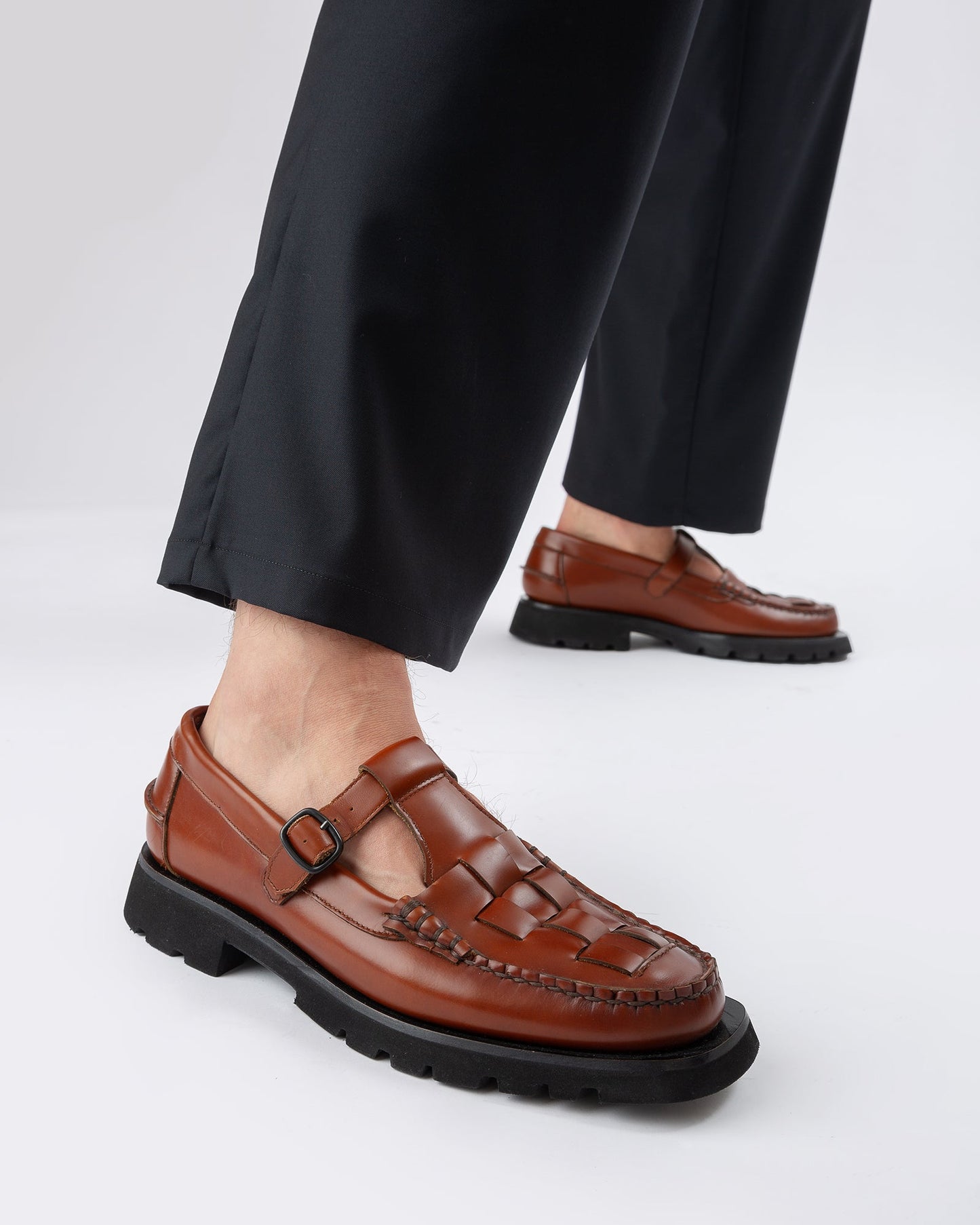 SOLLER SPORT - Tread Sole T-Bar Loafer - Hereu Men