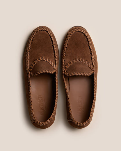SASTRE SUEDE - Braided Seams Slip-on Loafer - Hereu Men
