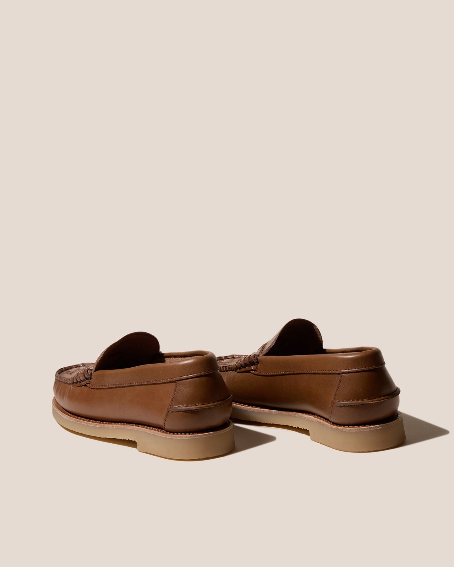 NOMBELA RUBBER VEG TAN - Interwoven Detail Slip-On Loafer - Hereu Men