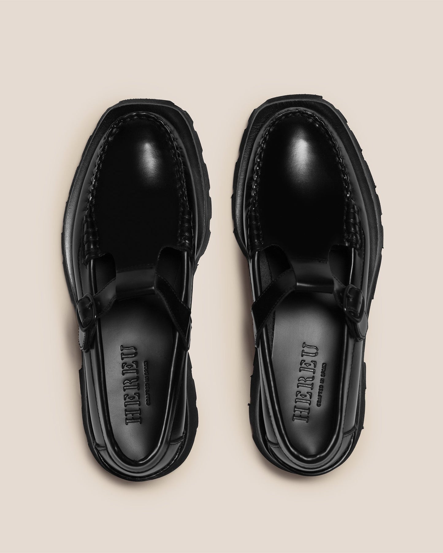 ALBER SPORT - Tread Sole T-Bar Loafer - Hereu Men