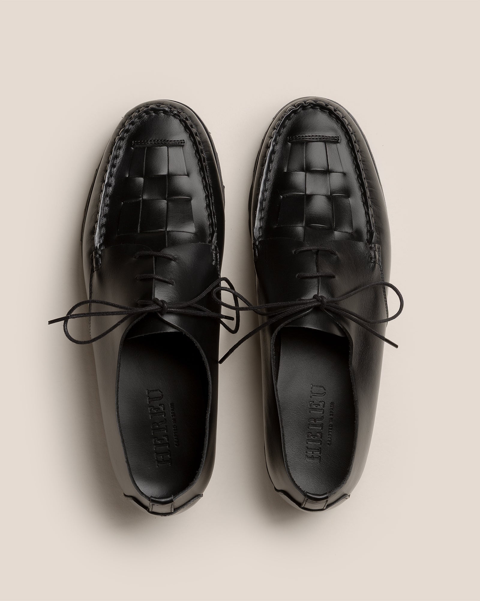 COLOM SPORT VEG TAN - Interwoven Detail Lace-up Loafer - Hereu Men