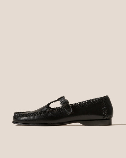 ALCOVER SUPPLE SHINY - Braided Seams T-bar Loafer - Hereu Men