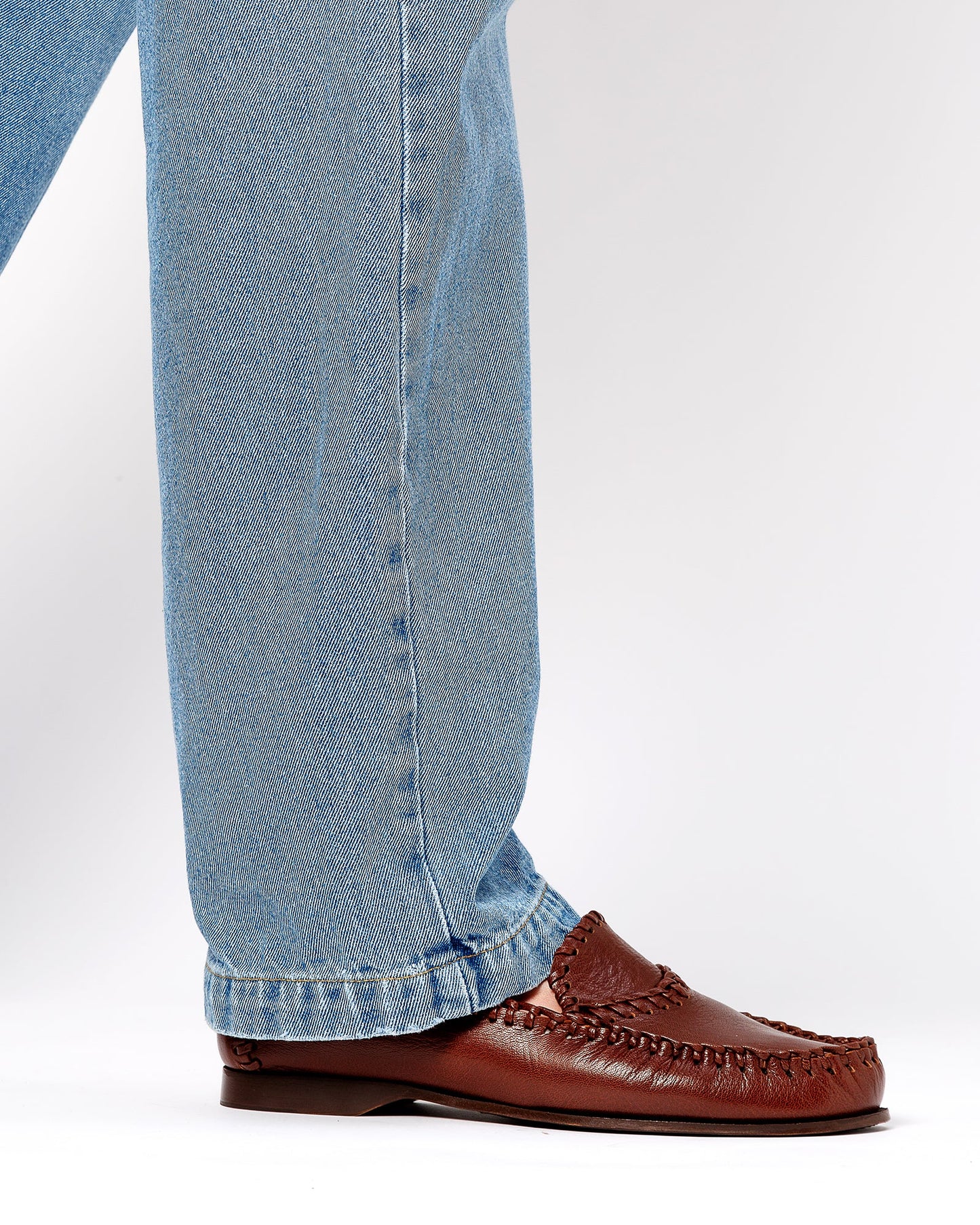 SASTRE SUPPLE SHINY - Braided Seams Slip-On Loafer - Hereu Men