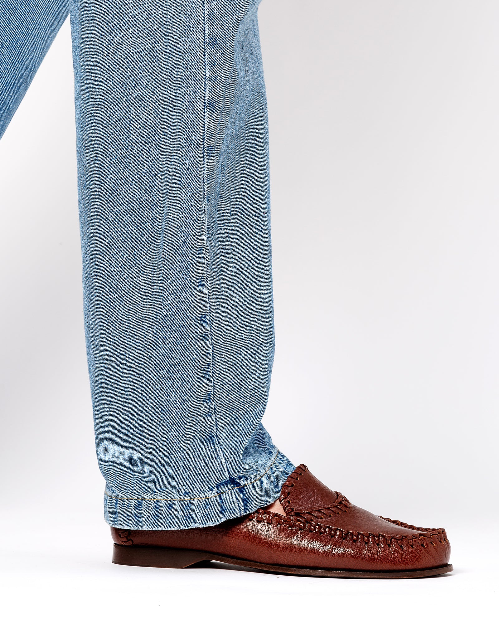SASTRE SUPPLE SHINY - Braided Seams Slip-On Loafer - Hereu Men