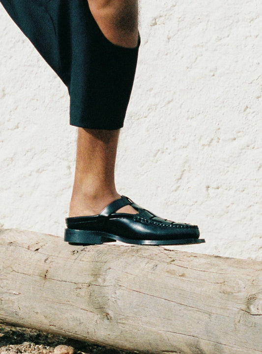 BONELL - Woven T-bar Mule Loafer - Hereu Men