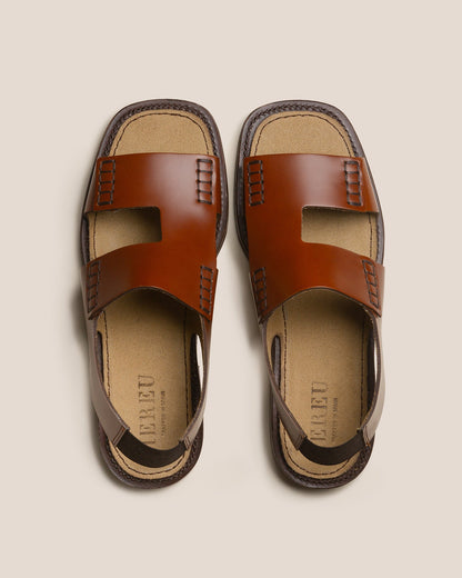 LLAUT SQUARE - Slingback Loafer Sandal - Hereu Men