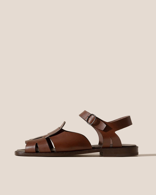 ROCA GRAINY VEG TAN - Square-toe Fisherman Sandal - Hereu Men