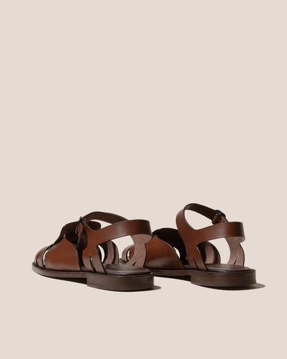 ROCA GRAINY VEG TAN - Square-toe Fisherman Sandal - Hereu Men