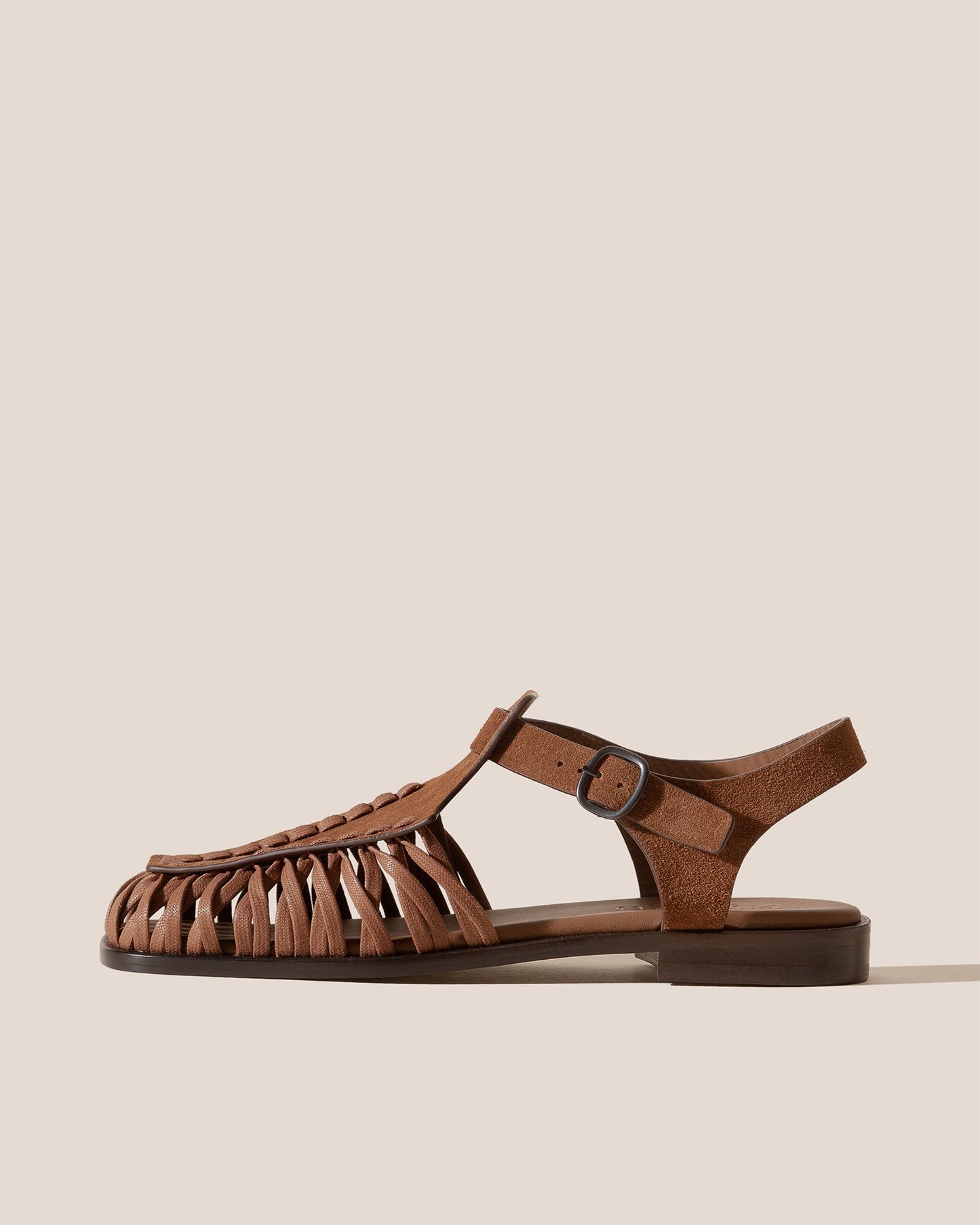 ALARO SUEDE - Square-Toe T-bar Sandal - Hereu Men