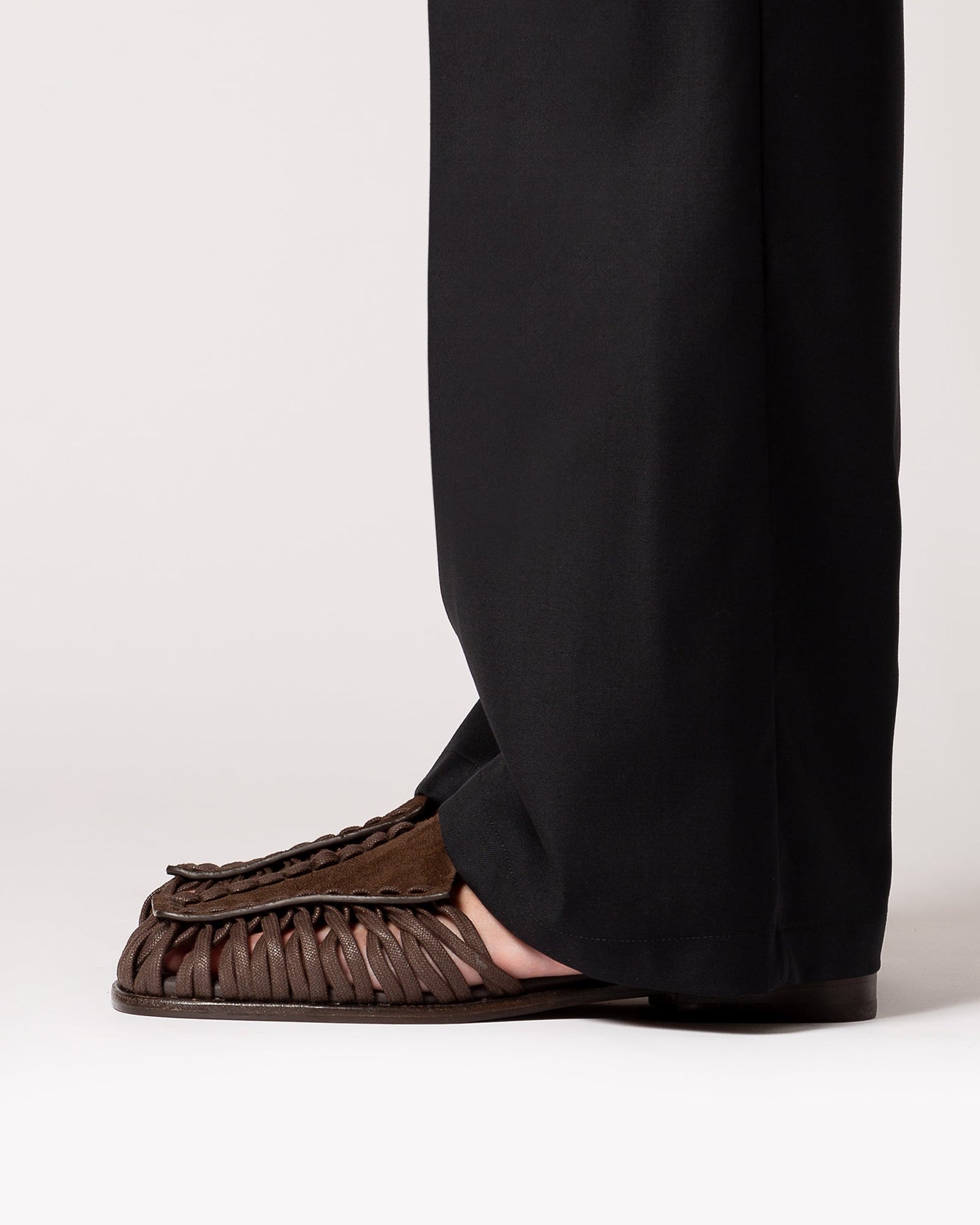 ALARO SUEDE - Square-Toe T-bar Sandal - Hereu Men