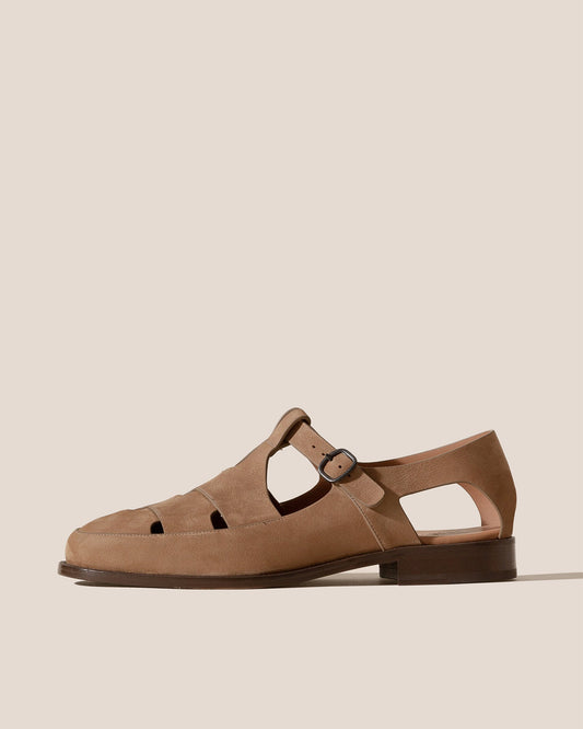 BESSO NUBUCK - Woven T-bar Sandal - Hereu Men