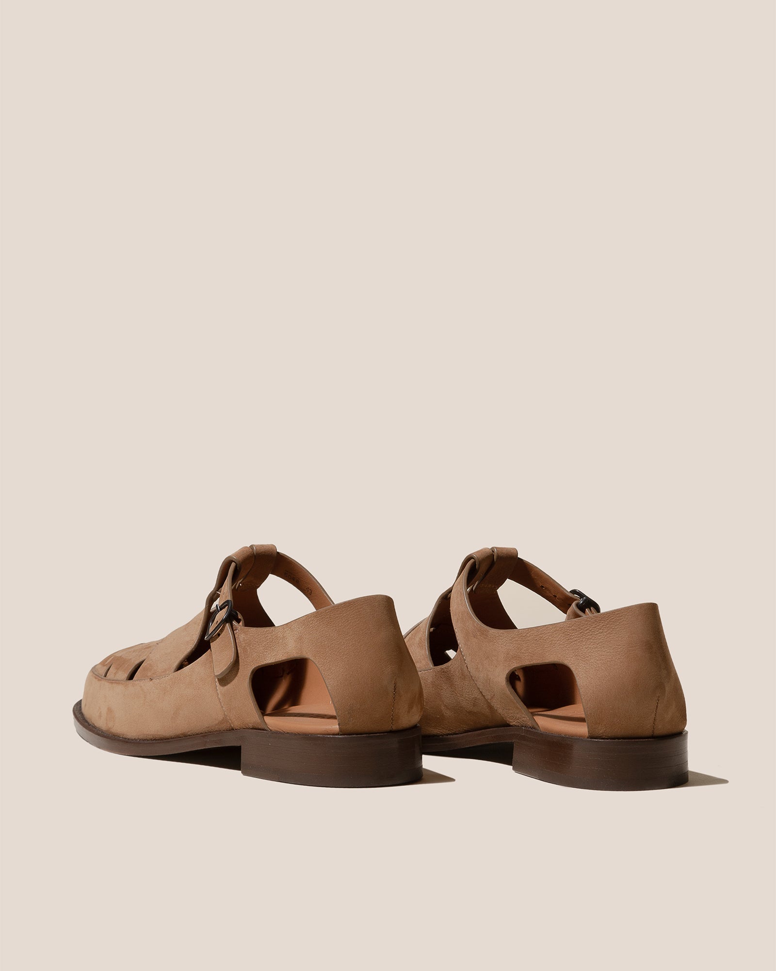 BESSO NUBUCK - Woven T-bar Sandal - Hereu Men