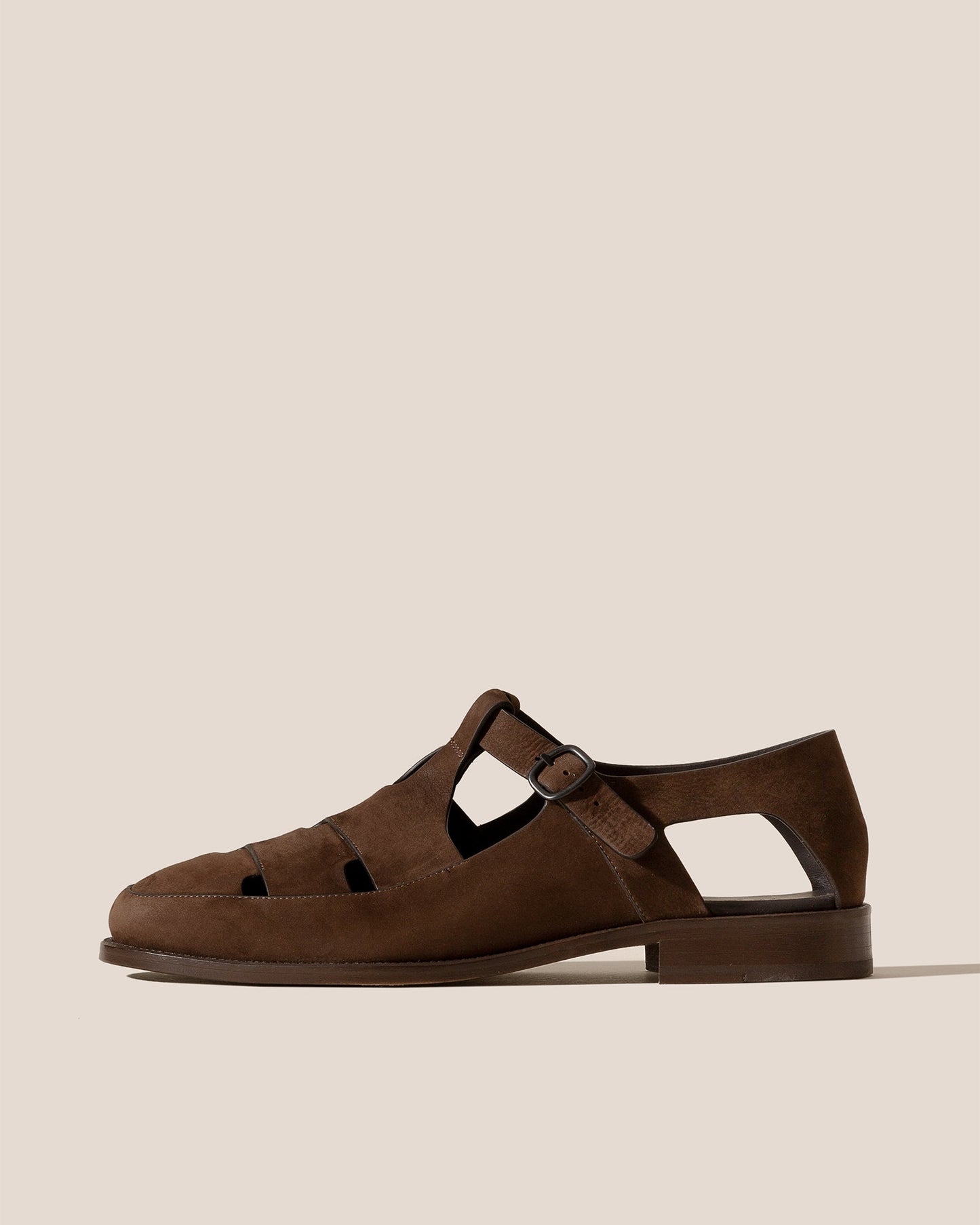 BESSO NUBUCK - Woven T-bar Sandal - Hereu Men