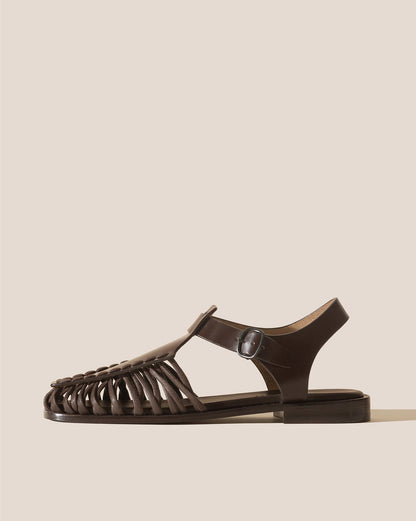 ALARO - Square-Toe T-bar Sandal - Hereu Men