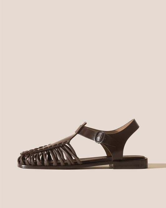 ALARO - Square-Toe T-bar Sandal - Hereu Men