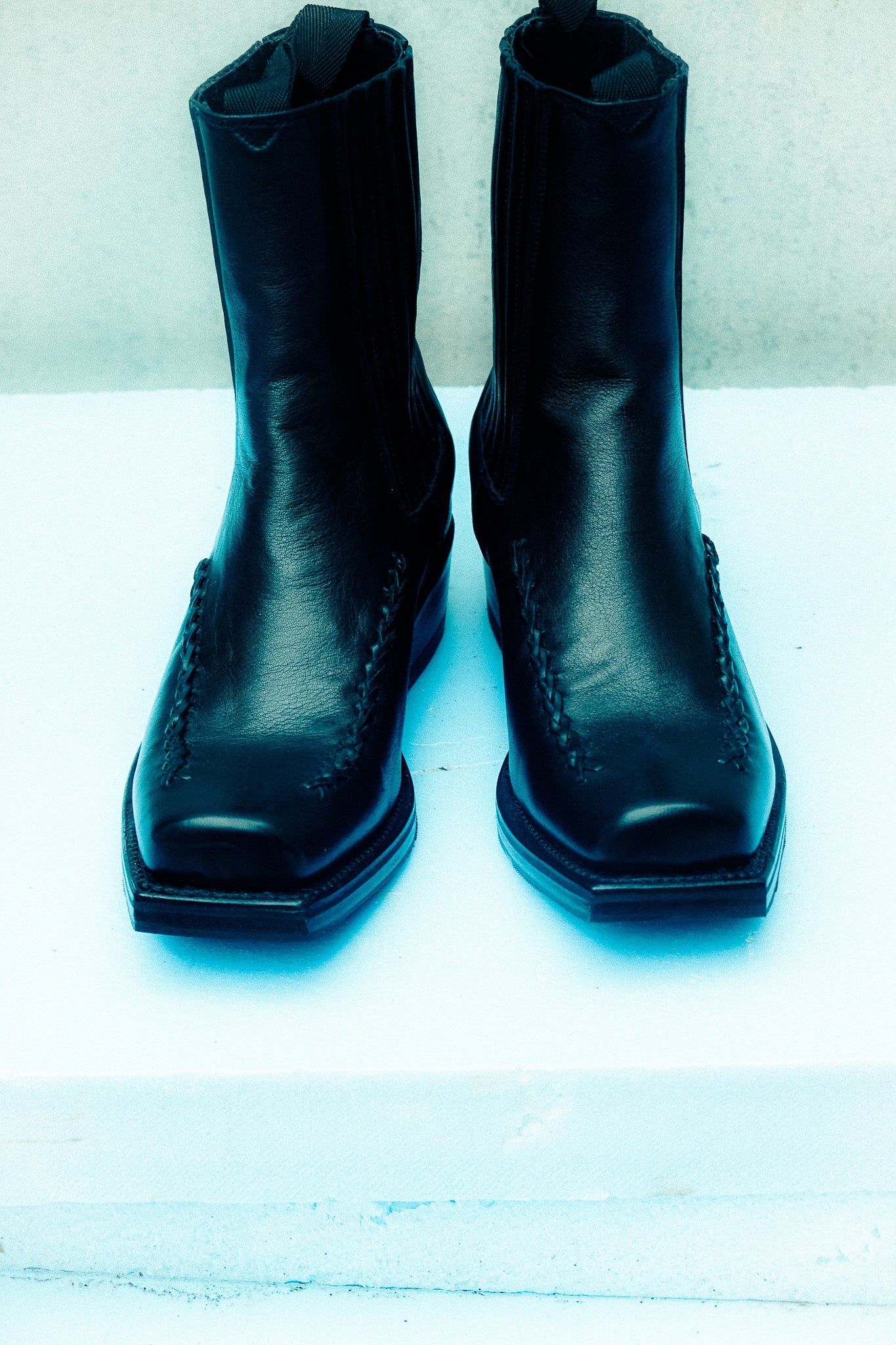 AGULLA - Square-Toe Braided Detail Chelsea Boot - Hereu Men