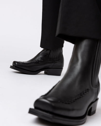 AGULLA - Square-Toe Braided Detail Chelsea Boot - Hereu Men