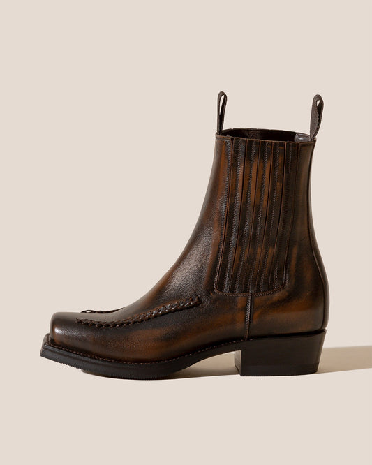 AGULLA - Square-Toe Braided Detail Chelsea Boot - Hereu Men