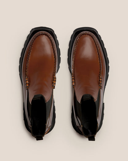 ALDA SPORT - Tread Sole Low-calf Chelsea Boot - Hereu Men