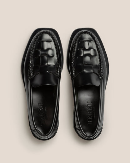 NOMBELA - Interwoven Detail Slip-On Loafer - Hereu Women