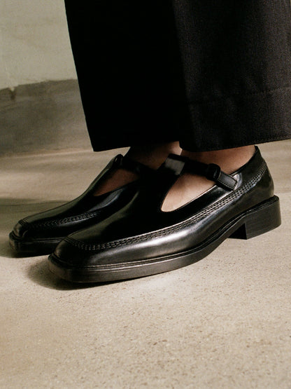 LLUISA POLISHED - T-bar Loafer - Hereu Women
