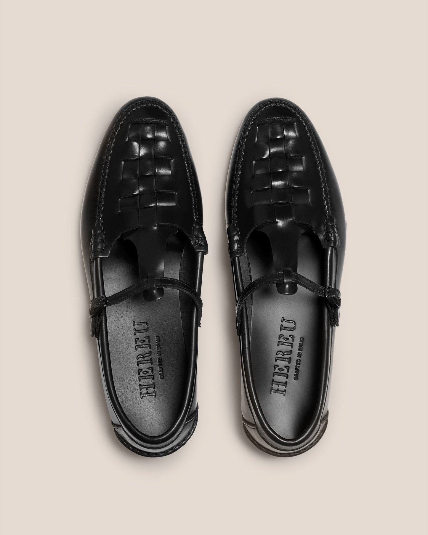 MAQUEDA - Interwoven T-Bar Loafer - Hereu Women