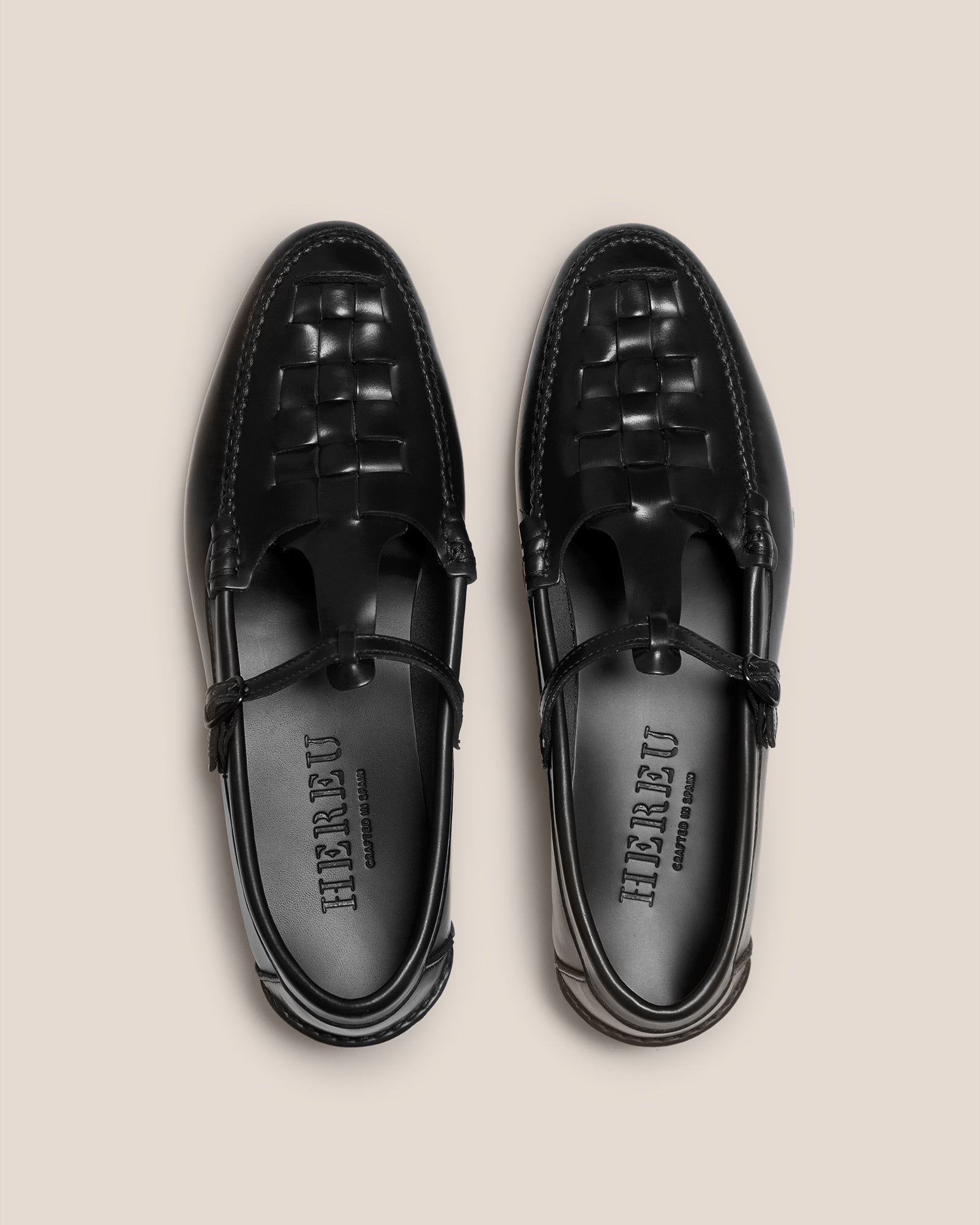 MAQUEDA - Interwoven T-Bar Loafer - Hereu Women