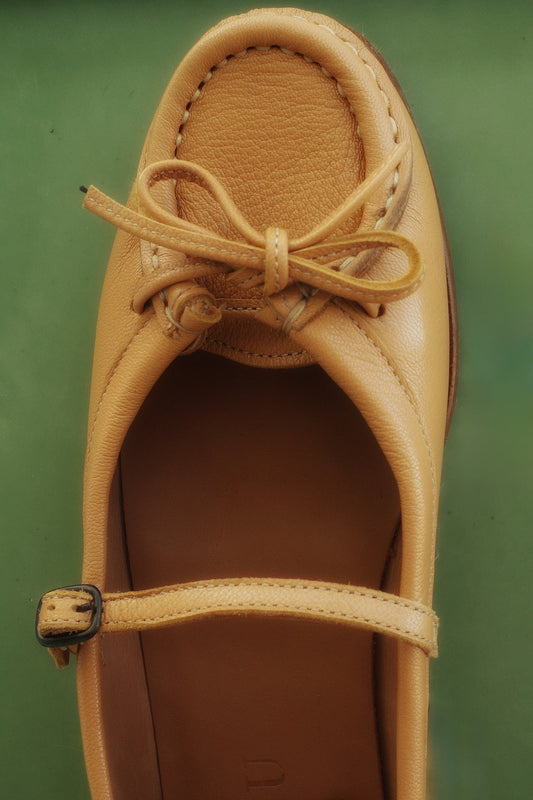 ROSES SUPPLE SHINY - Bound Moccasin Mary Jane - Hereu Women