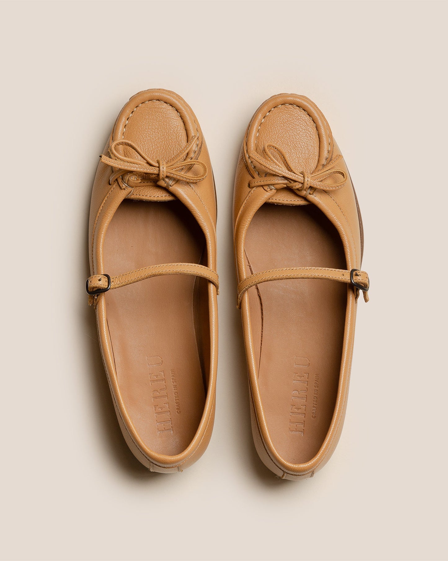 ROSES SUPPLE SHINY - Bound Moccasin Mary Jane - Hereu Women