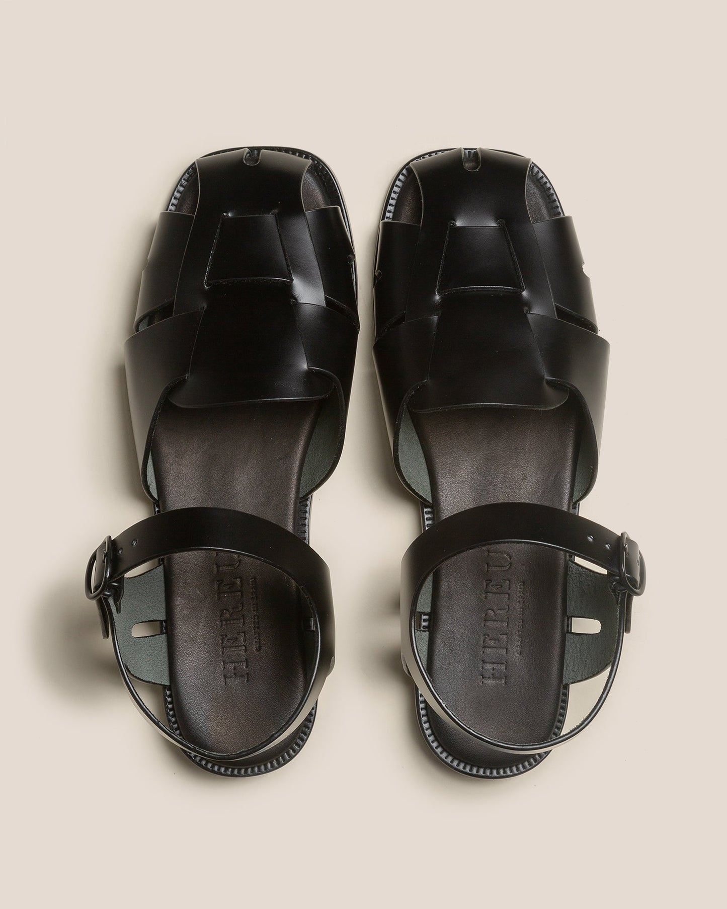 PEDRA - Squared Closed-Toe Fisherman Sandal - Hereu Women