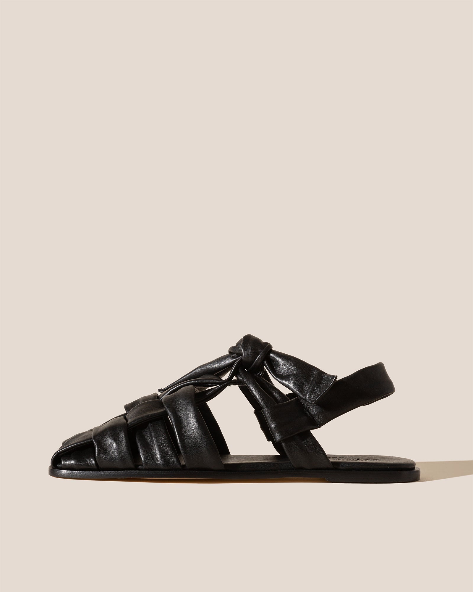 BENA - Interwoven Knotted T-bar Sandal - Hereu Women