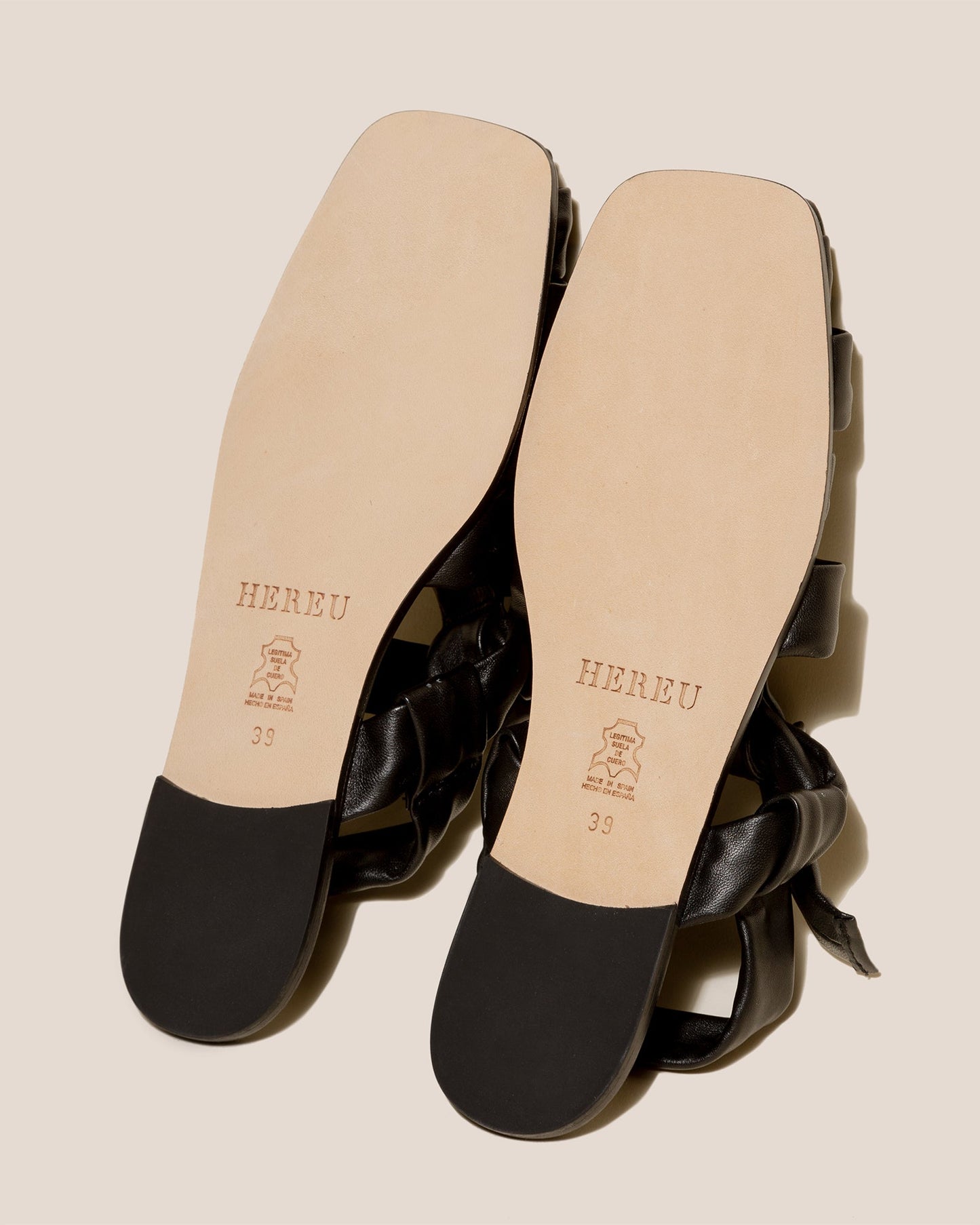 BENA - Interwoven Knotted T-bar Sandal - Hereu Women