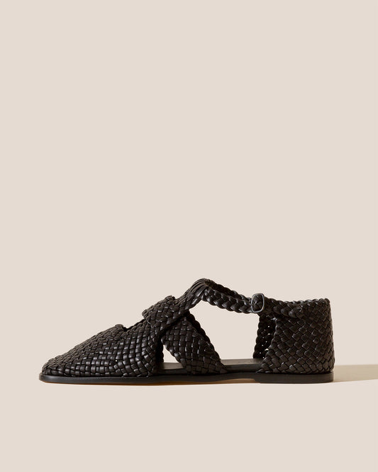 SERRA - Woven T-Bar Sandal - Hereu Women