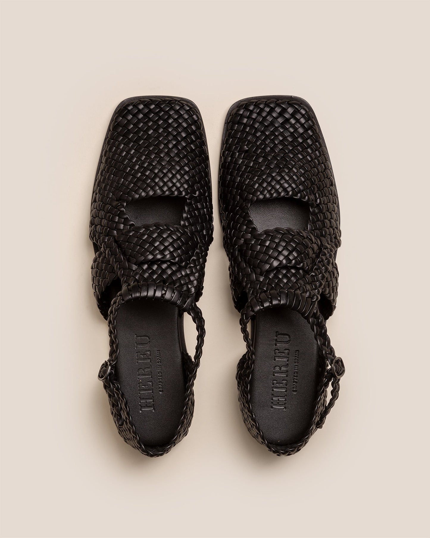 SERRA - Woven T-Bar Sandal - Hereu Women