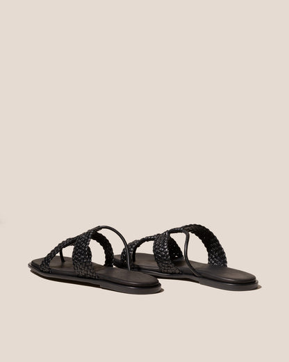 LINA WOVEN - Strappy Toe-Post Sandal - Hereu Women