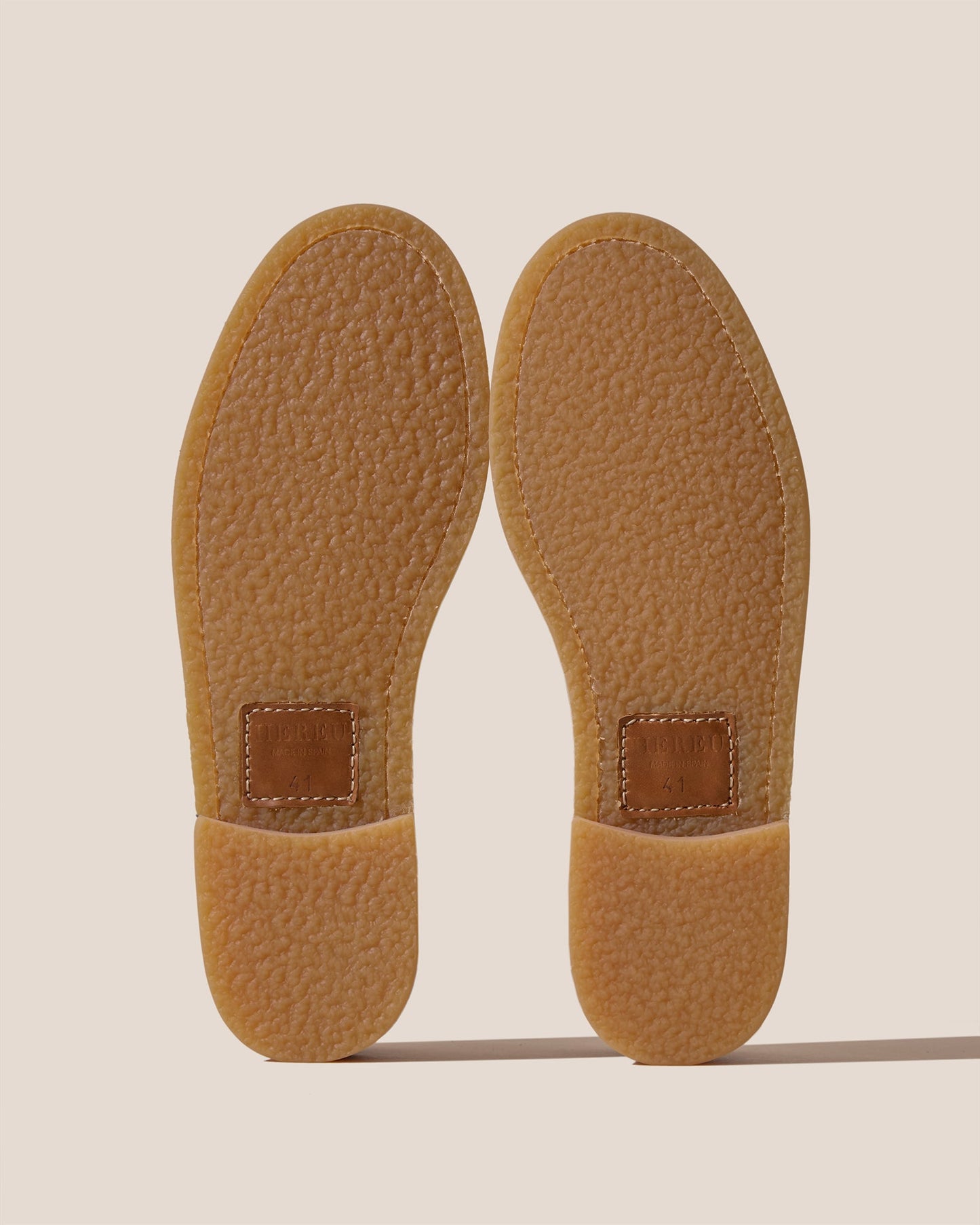 NOMBELA RUBBER VEG TAN - Interwoven Detail Slip-On Loafer - Hereu Men