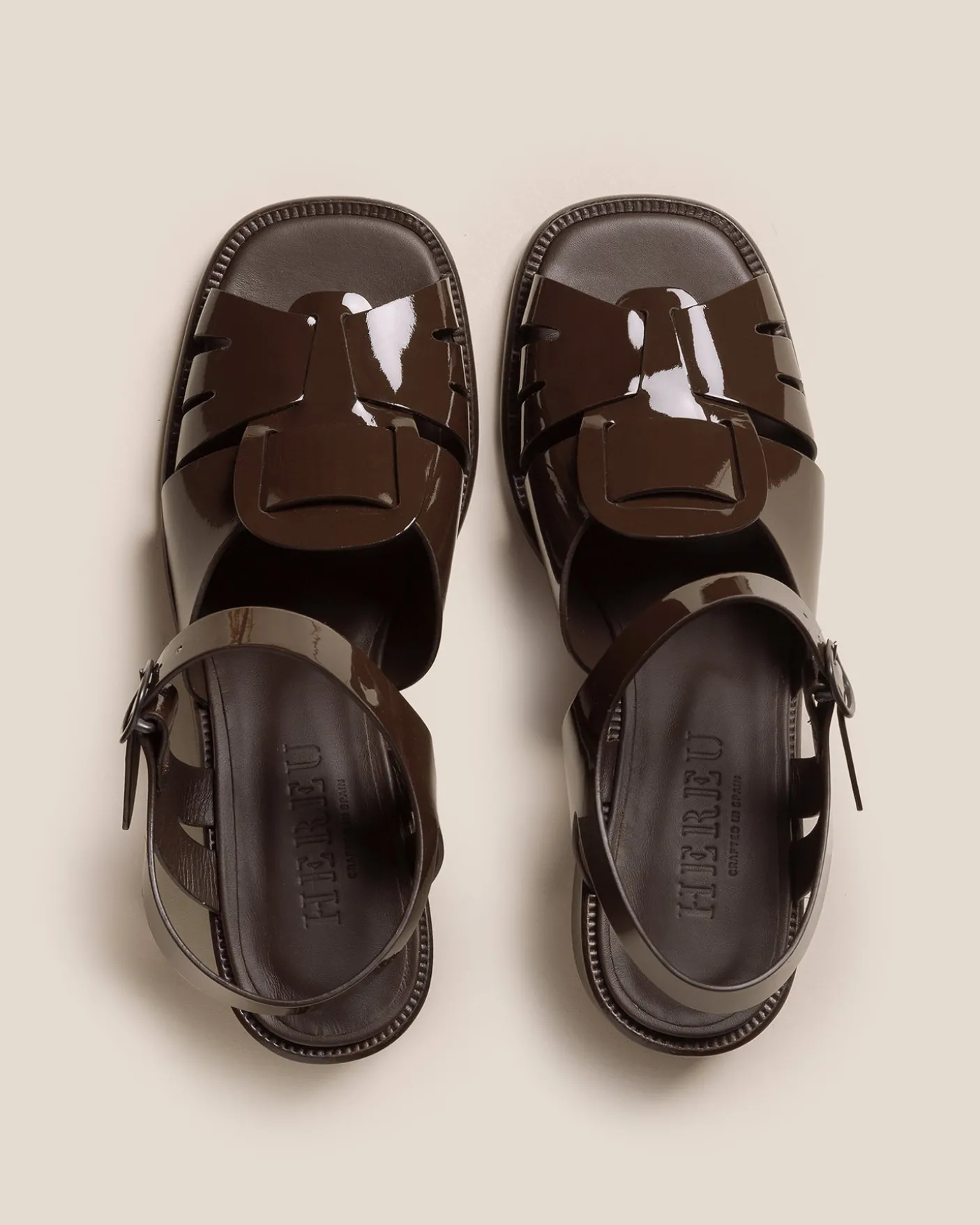 Hereu Studio Heels | Sandals<ANCORA SQUARED HEELED GLOSSY