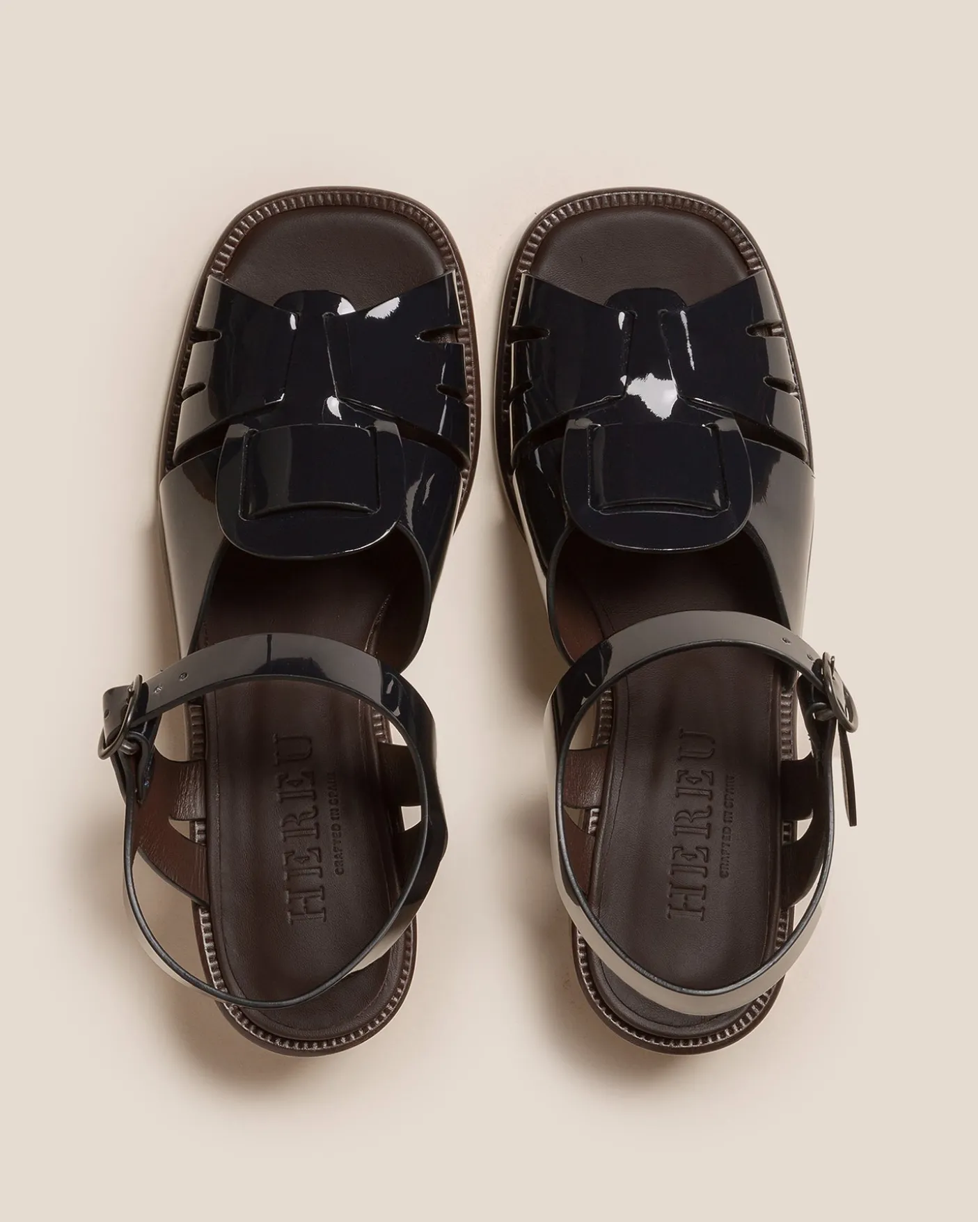 Hereu Studio Heels | Sandals<ANCORA SQUARED HEELED GLOSSY