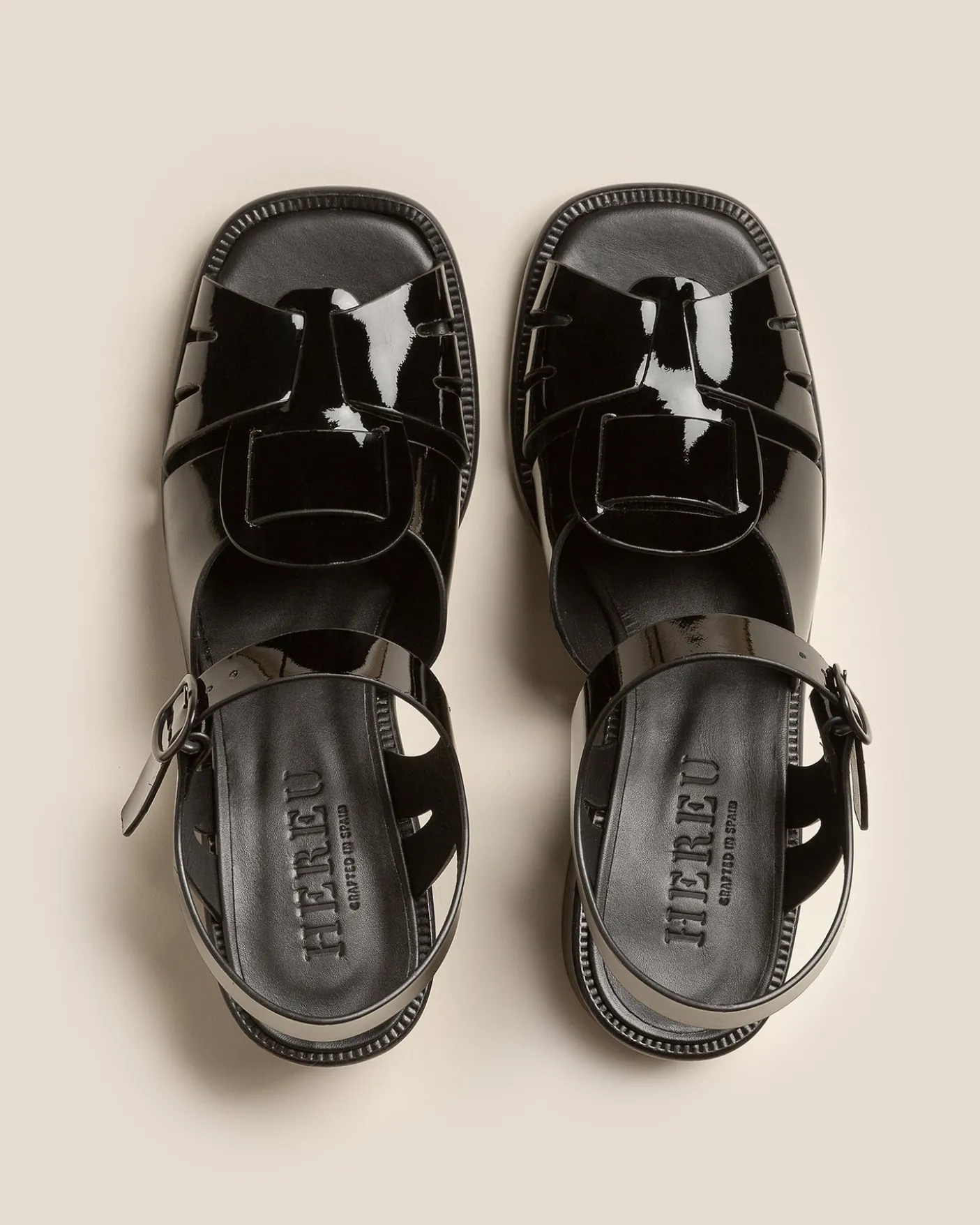Hereu Studio Heels | Sandals<ANCORA SQUARED HEELED GLOSSY