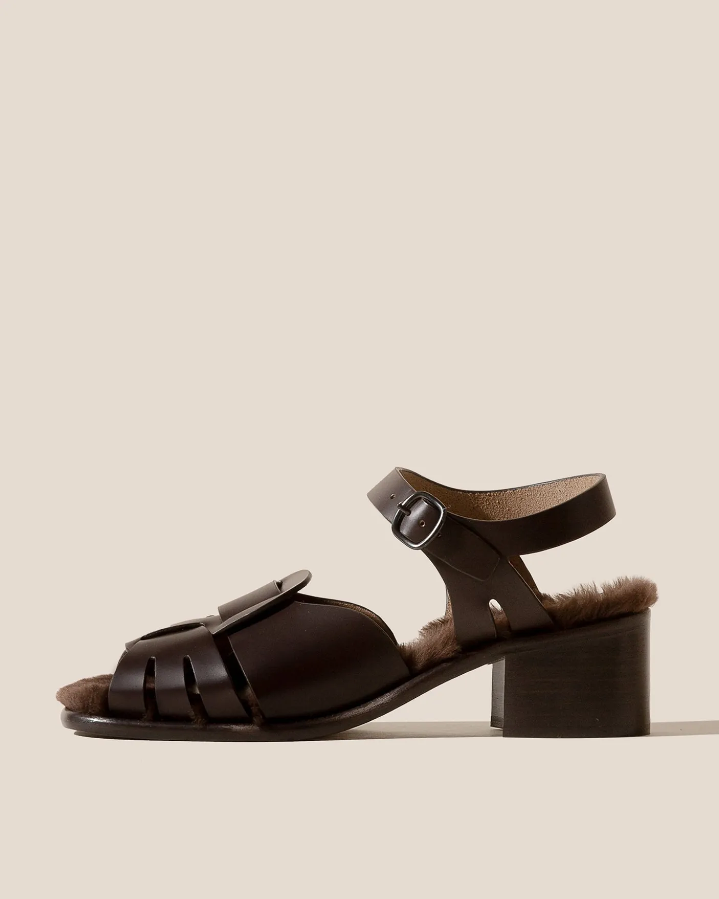 Hereu Studio Heels | Sandals<ANCORA SQUARED HEELED SHEARLING