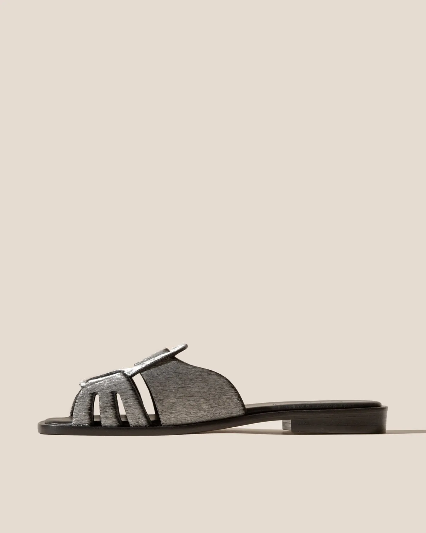 Hereu Studio Sandals<ANCORA SQUARED SLIDE SHORT CALF HAIR